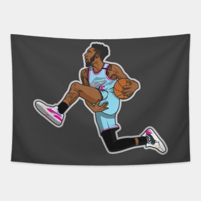 Derrick Jones Jr Cartoon Style Tapestry Official onepiece Merch