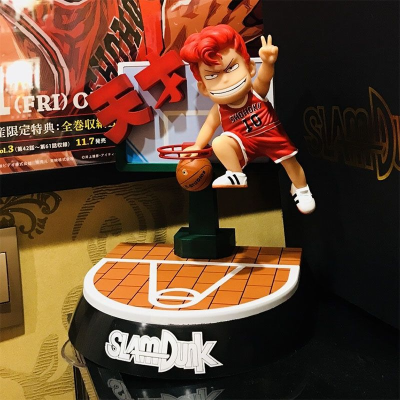 16cm Q Version Slam Dunk Sakuragi Hanamichi Figure Rukawa Kaede Desktop Car Decoration Model Doll Collectible - Slam Dunk Shop