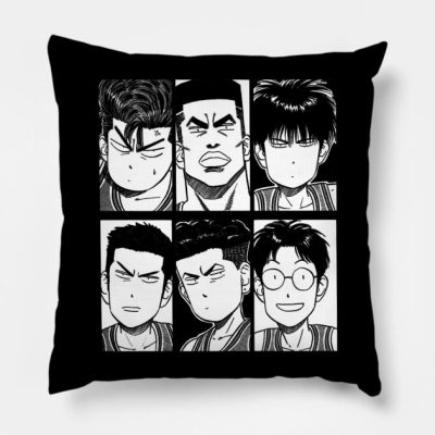 Slam Dunk Team Dark Throw Pillow Official onepiece Merch