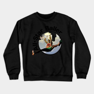 Front And Back All Star Baller Crewneck Sweatshirt Official onepiece Merch