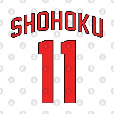 Shohoku Kaede Rukawa Jersey Throw Pillow Official onepiece Merch