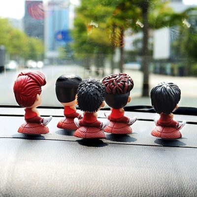 5pcs Set Car Interior Decoration Kawai Anime Slam Dunk Hanamichi Sakuragi Action Figure Figurines Ornament Auto 1 - Slam Dunk Shop