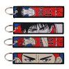 Anime SLAM DUNK Key Tag Embroidery Keychain for Motorcycles Cool Men Women Key Fobs Holder Keyring - Slam Dunk Shop