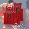 Anime Sakuragi Hanamichi Cosplay Slam Dunk Jersey Shohoku School Basketball Team Uniform Sportswear Kaede Rukawa Cosplay 1 - Slam Dunk Shop