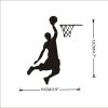 Cartoon Basketball Player Dunk wall Sticker for home decorative Vinyl Living Room wall decor decals Switch 5 - Slam Dunk Shop