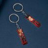 Cartoon SLAM DUNK Keychain Stainless Steel Pendant Anime Figure Painting Kaede Rukawa Sakuragi Hanamichi Keyring Key 2 - Slam Dunk Shop