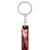 Cartoon SLAM DUNK Keychain Stainless Steel Pendant Anime Figure Painting Kaede Rukawa Sakuragi Hanamichi Keyring Key 5 - Slam Dunk Shop