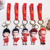 Kawaii Japan Anime Slam Dunk Sakuragi Hanamichi Keychains PVC Cartoon Figure Model Pendant Keyrings Figure Key 1 - Slam Dunk Shop