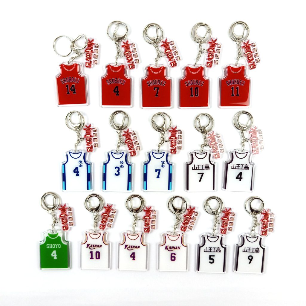 Keychain Man Slam Dunk Key Chain Women Anime Acrylic Key Ring Chain for Pants Sakuragi Hanamichi - Slam Dunk Shop