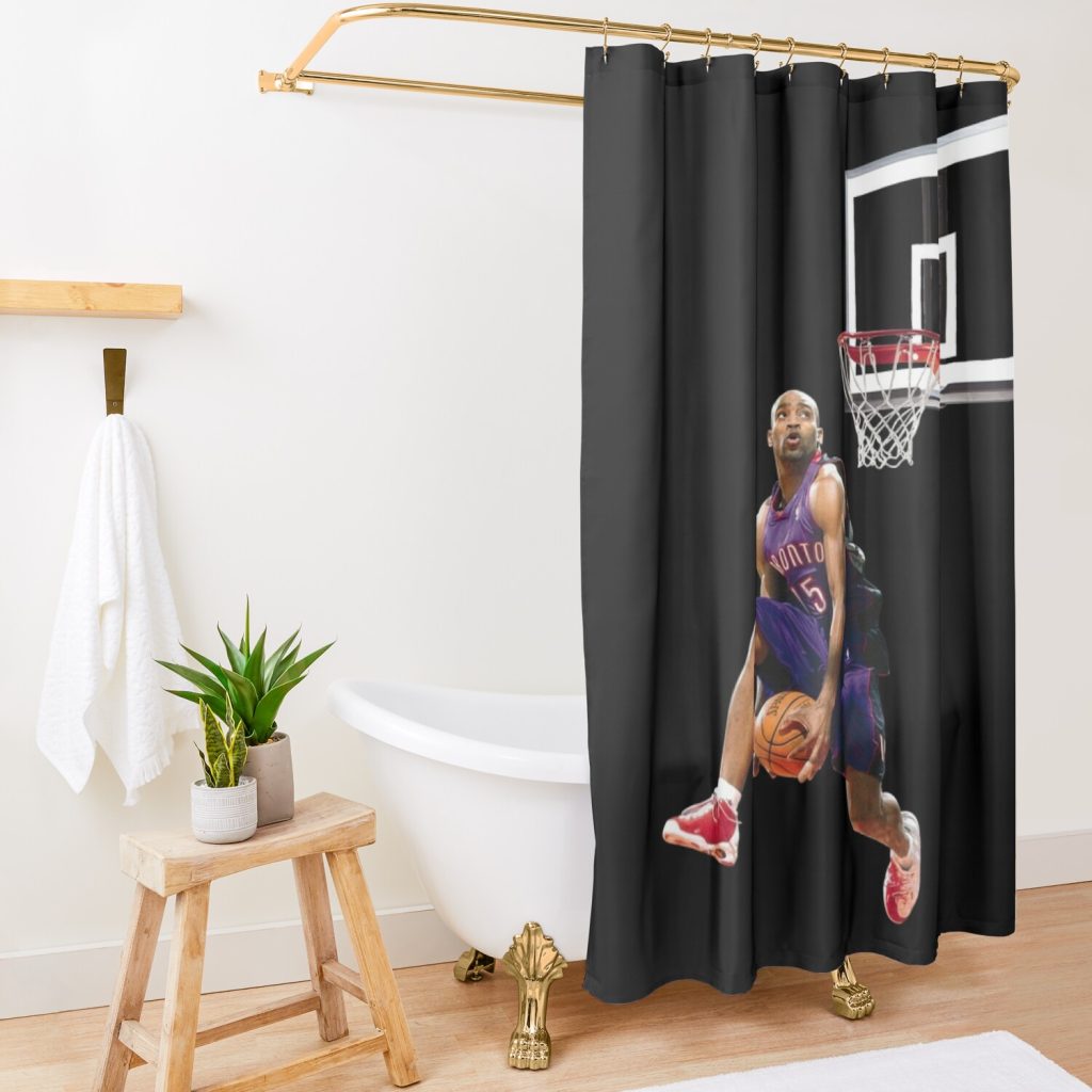 Vince Carter 15 Dunk Highlights Shower Curtain Official Slam Dunk Merch