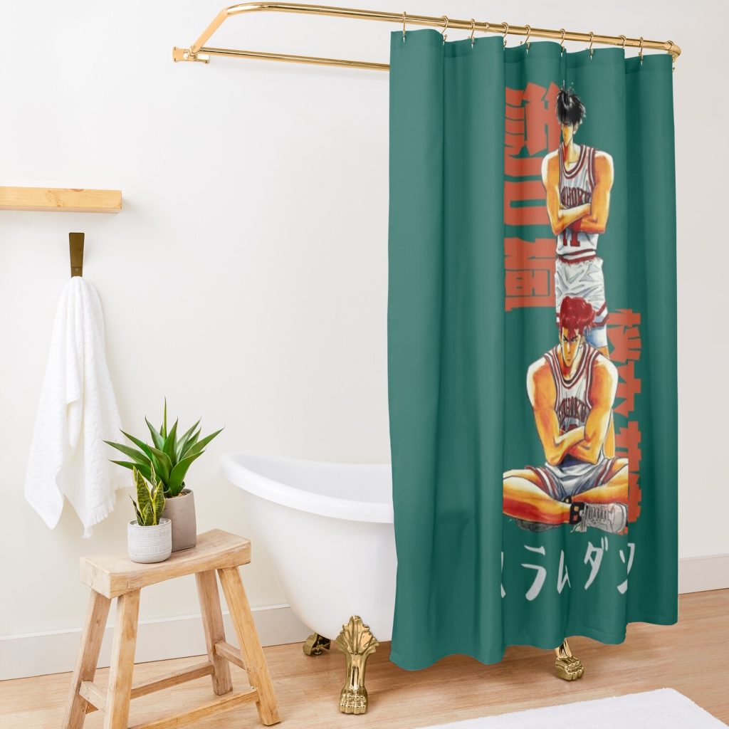 Slam Dunk Character Shower Curtain Official Slam Dunk Merch