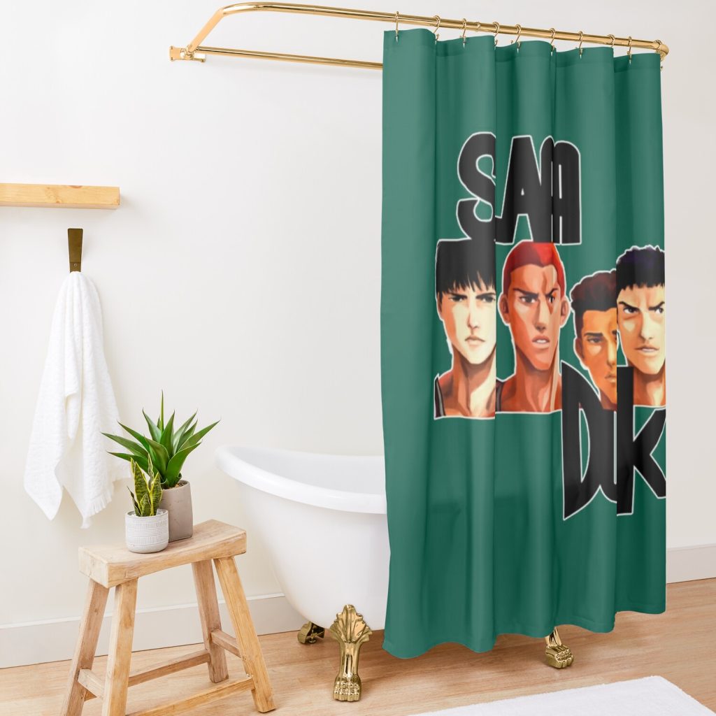 Basket Anime Slam Dunk Shower Curtain Official Slam Dunk Merch