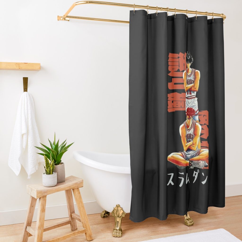 Slam Dunk Character Shower Curtain Official Slam Dunk Merch